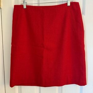 Talbots Red Wool Skirt | Size 10 EUC